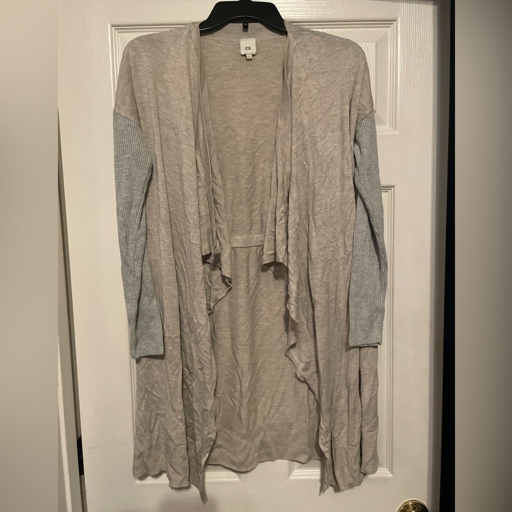 River Island Beige and Gray Cardigan size small